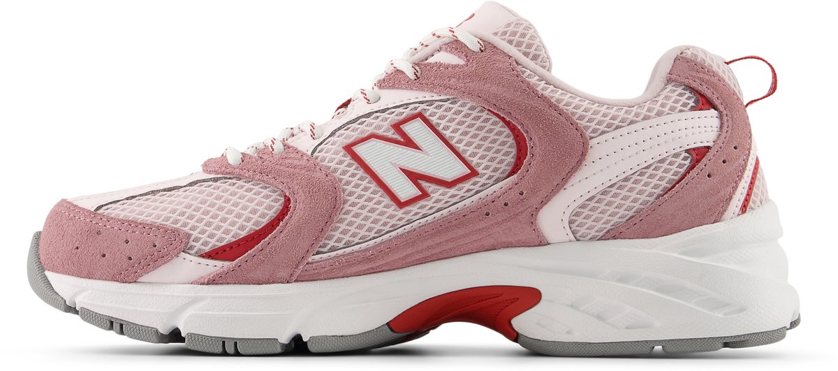 sneaker, roze, mesh, midsole, track
