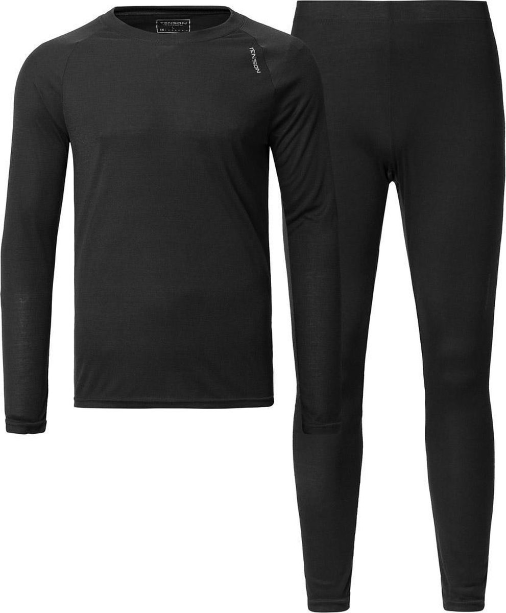 Tenson - Maat 3XL - Malik Heren Thermoset - Zwart