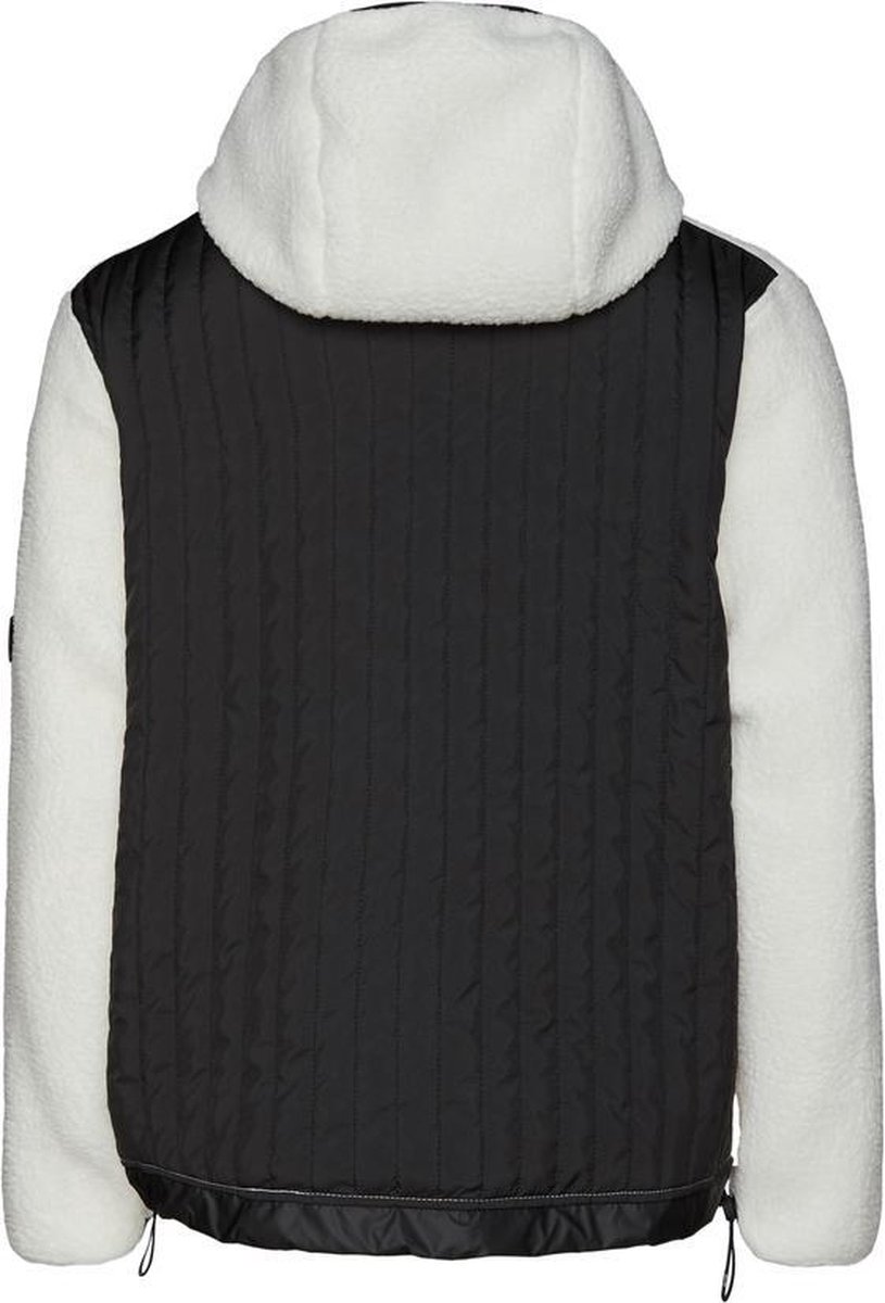 Rains - Maat XS/S - Fleece Pullover Hoodie - Off White - Unisex