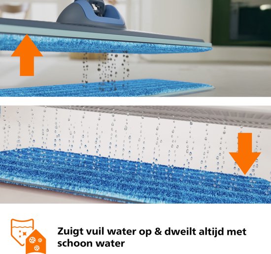 Philips OneUp Elektrische Dweil series - Dweilsysteem - Vloerreiniger