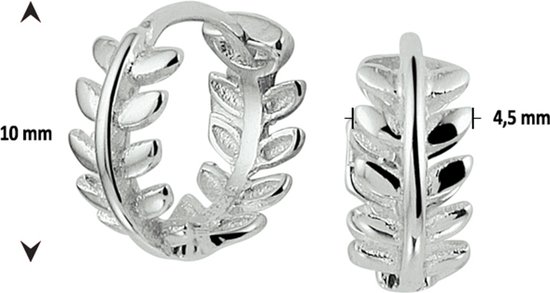 haakoor, ringclip, openwork, silver, foliage