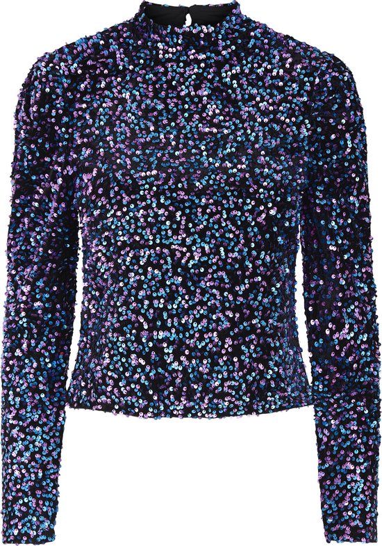 Pieces Maat M  T-shirt Pckam Ls Top Bc 17119229 Black Dames