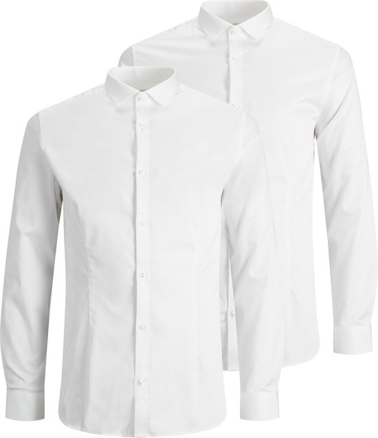 JACK & JONES - Maat M - JPRBLAPARMA SHIRT L/S 2-PACK NOOS MP Heren Overhemd