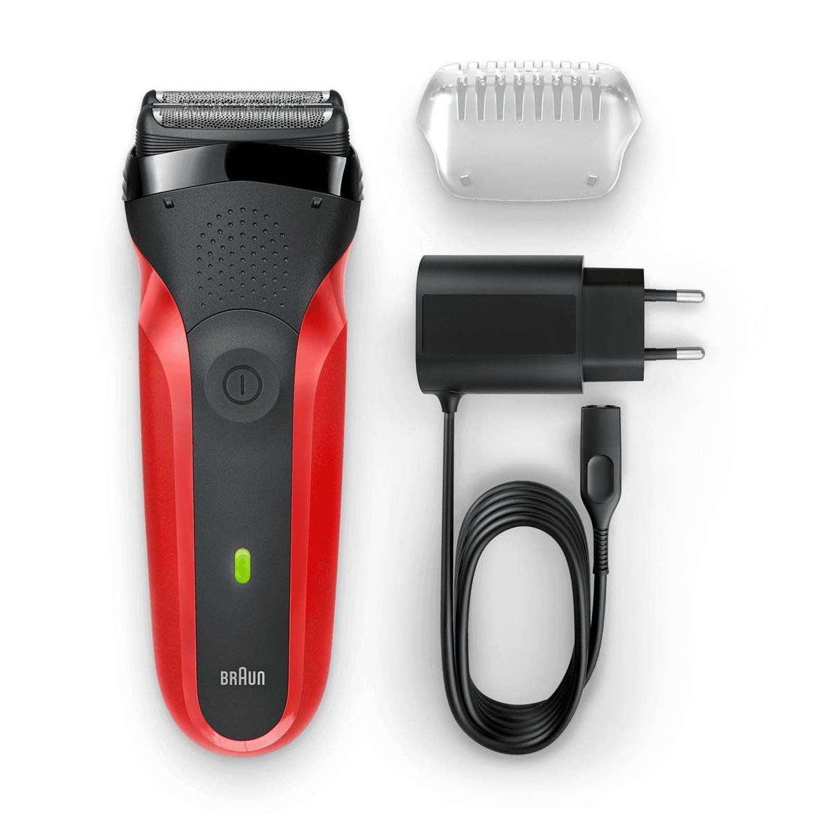 Braun Series 3 300s - Elektrisch Scheerapparaat Mannen - Rood