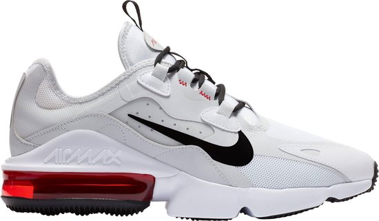 sneaker, wit, mesh, airmax, zwart-swoosh