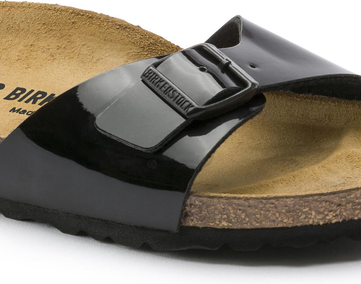 Birkenstock - maat 38- Madrid Dames Slippers Small fit Black