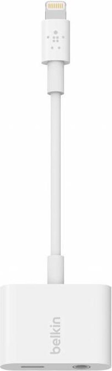 Belkin Rockstar Audio & lightning Splitter - Wit