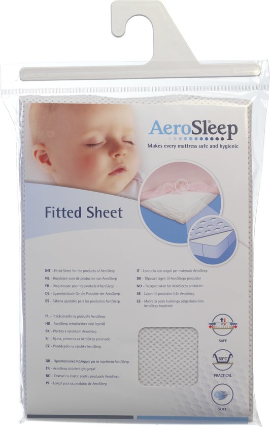 Aerosleep Hoeslakentje 70x150 cm - Wit