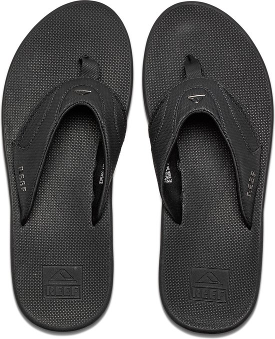 Reef - Maat 42 - Fanningall Black Heren Slippers - Zwart