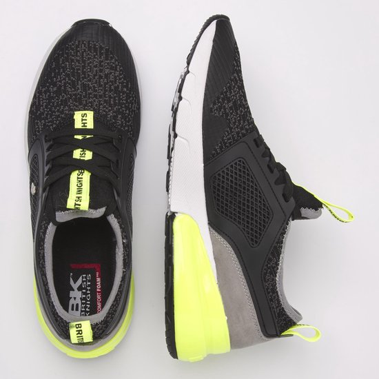 sneakers, sportschoenen, neon, mesh, veters