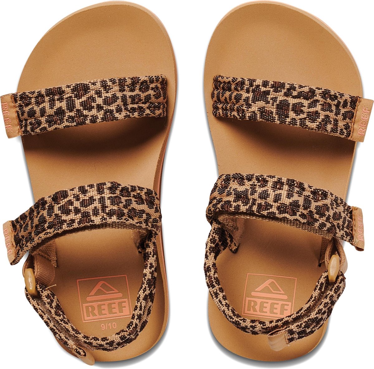 Reef - Maat 35.36 - Little Ahi Convertible Meisjes Slippers - Leopard