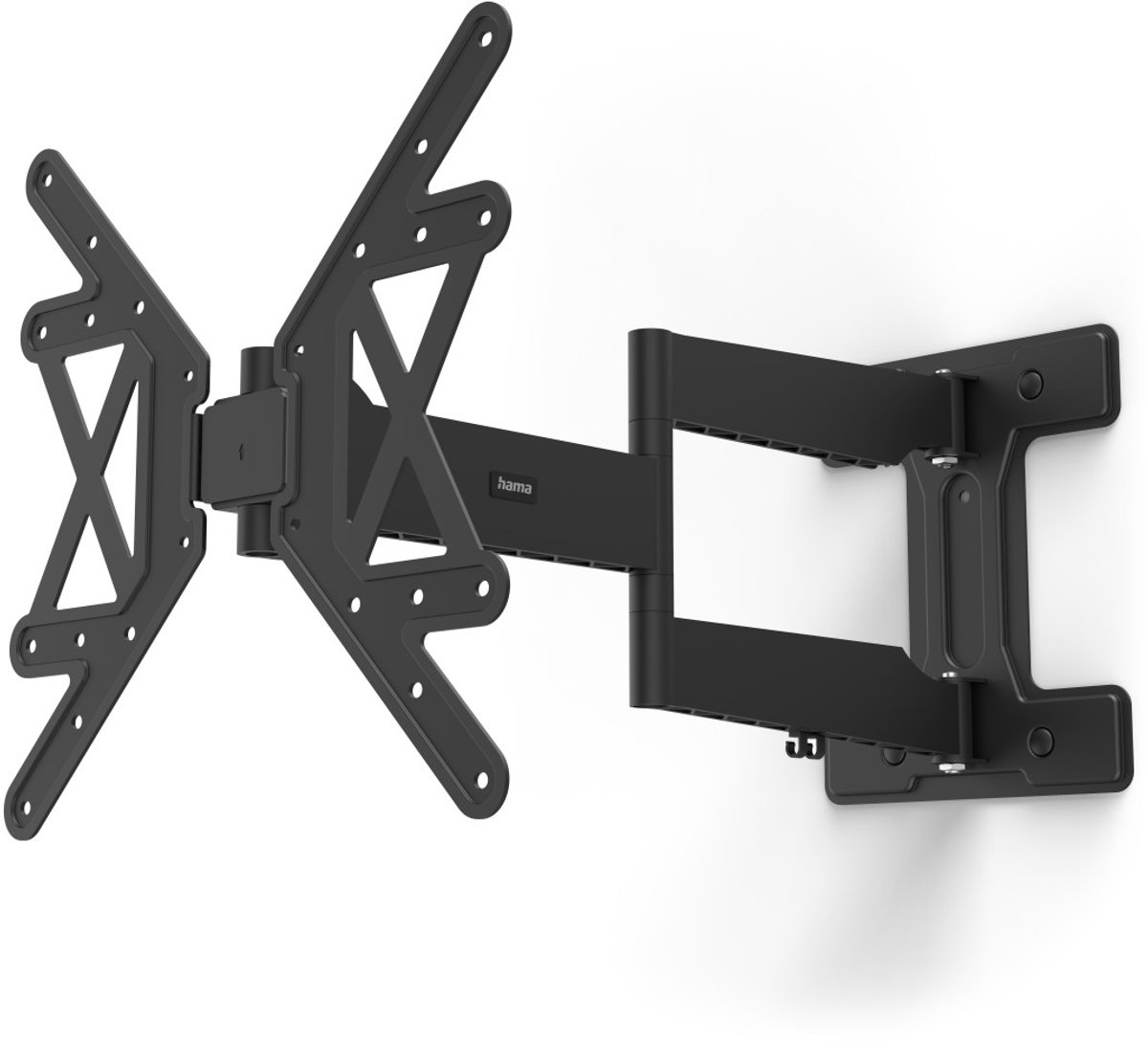 Hama tv beugel - Draai en kantelbaar - 37" - 64" - max 50kg - VESA 400x400 - Ultraslim - Wandafstand 46mm - Extra lange arm