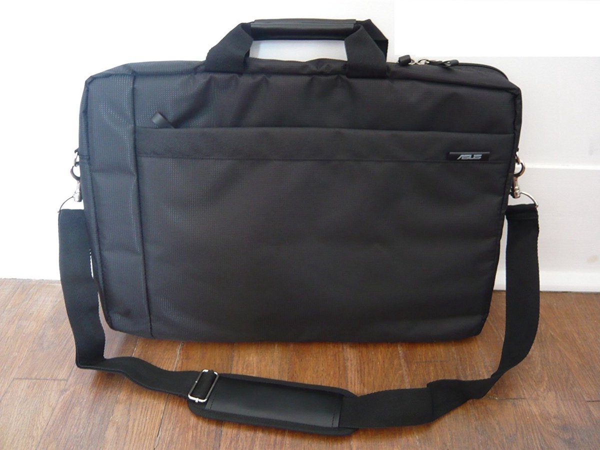 laptop tas, zwart, schouderriem, carrycase, ASUS-logo