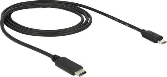 Delock - USB-C Male naar USB 2.0 Micro Male - 1 m
