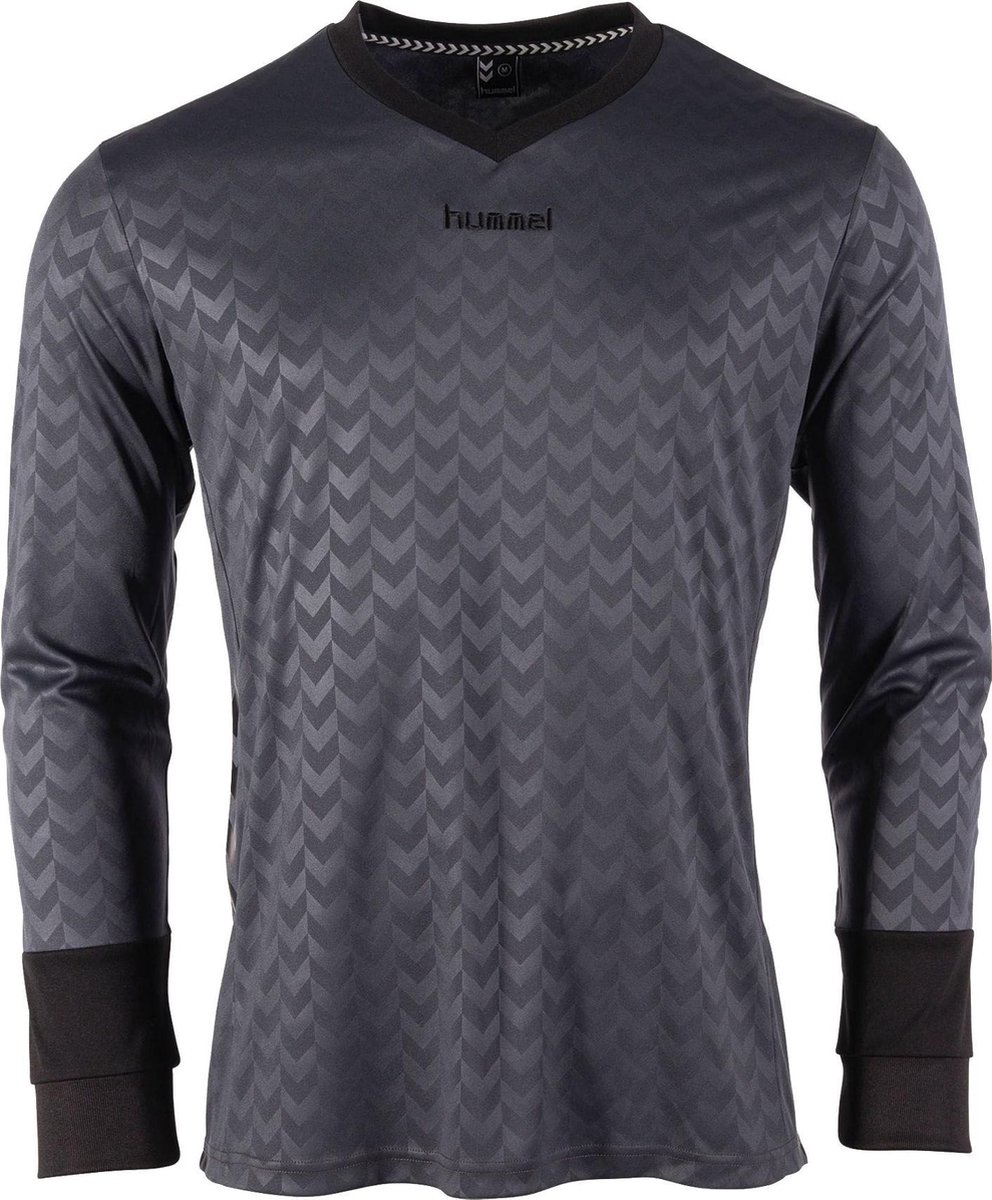 langer mouw, jersey, training, patroon, hummel