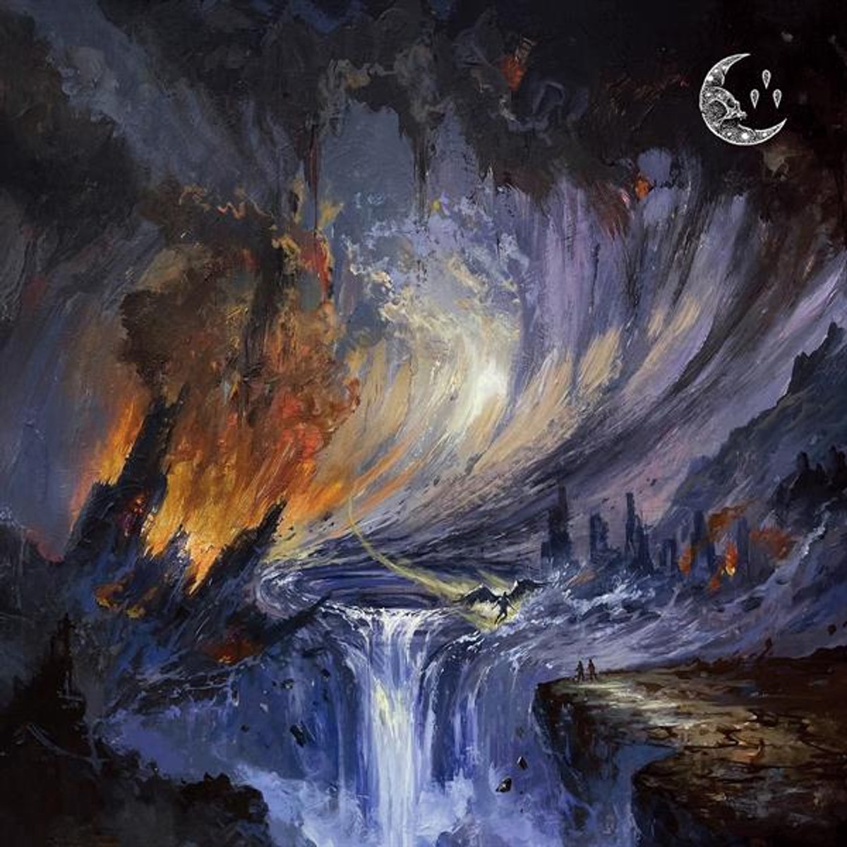 kunstwerk, abstract, storm, waterval, golf