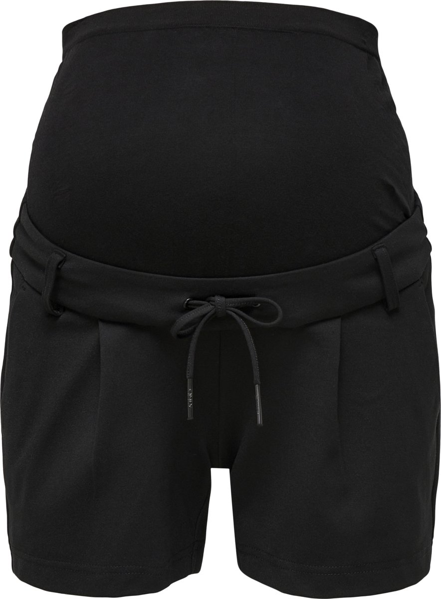 zwangerschapsbroek, maternity, sportshorts, drawstring, zwart