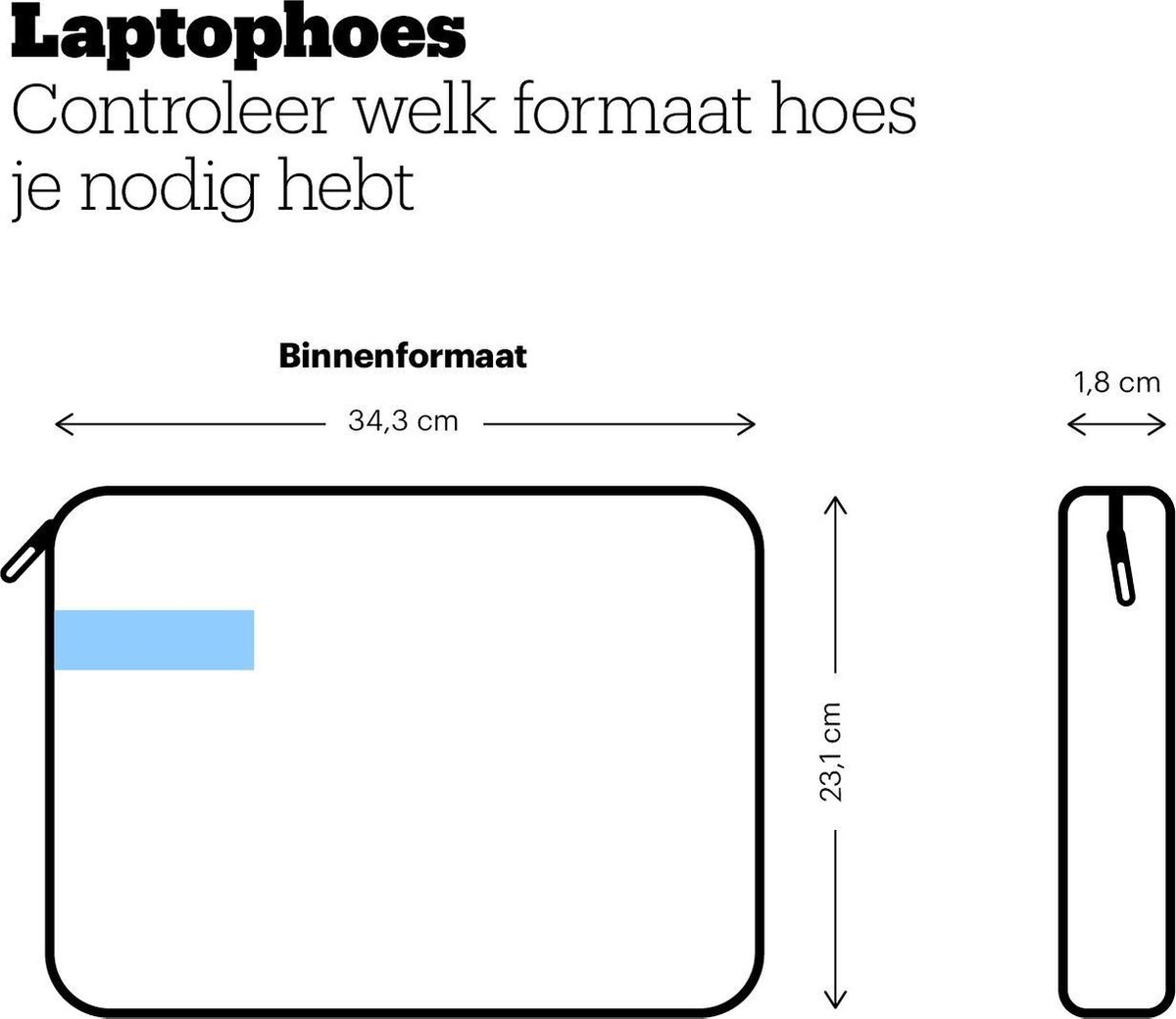 Case Logic Ibira - Laptophoes / Sleeve 13.3 inch - Donkerblauw