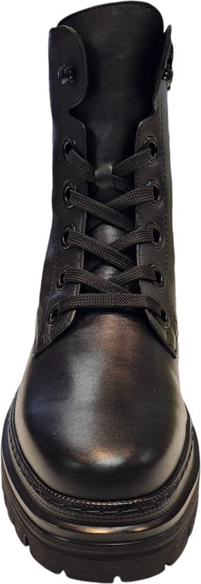 Gabor - Maat 40.5 - 51.721.57 Dames Veterlaarzen - Zwart