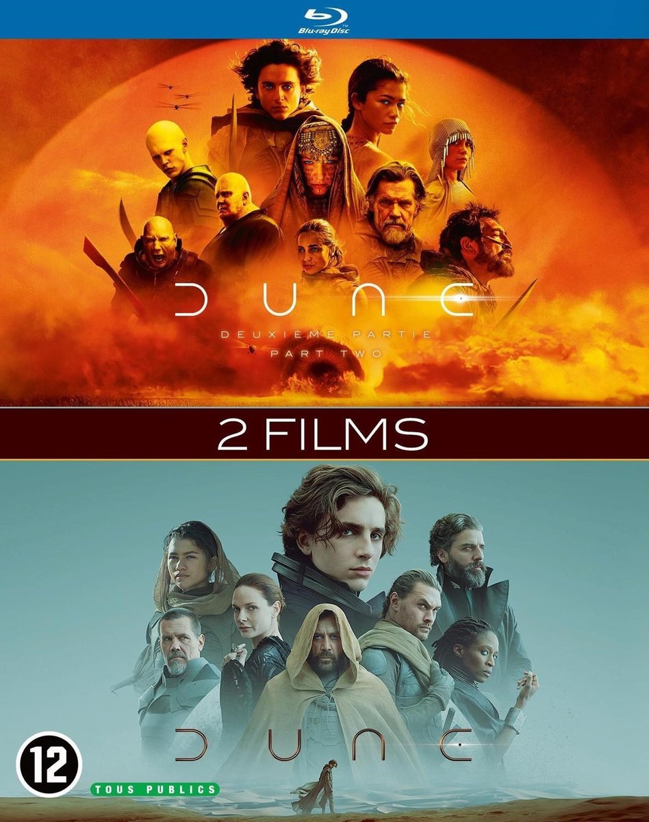 blu-ray, twee films, Dune deel twee, poster, actie fantasy