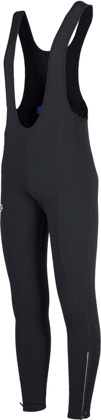 Rogelli Core Lange Fietsbroek Maat S Heren met Bretels - Zonder Zeem - Lange Wielrenbroek - Zwart -