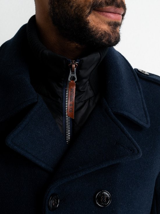 Petrol Industries  Maat XXXL - Heren Klassieke Jas - Blauw