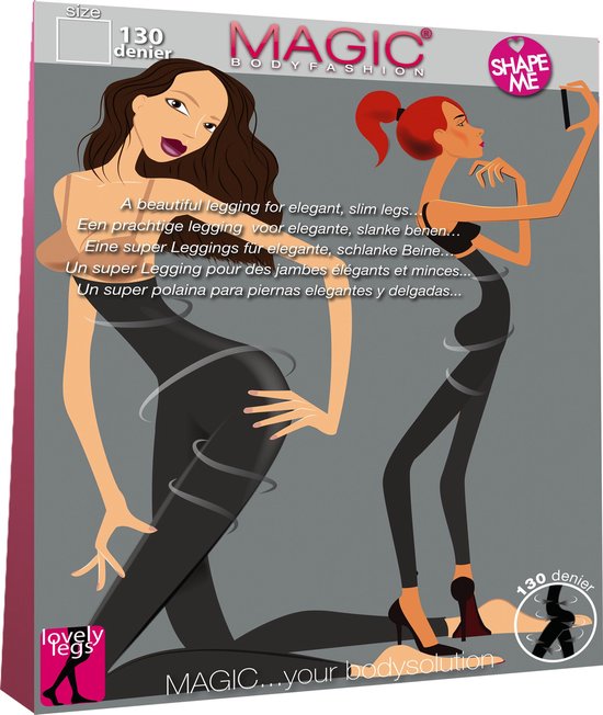 MAGIC Bodyfashion - Maat XXL - Hi Waist Slim Legging - Black
