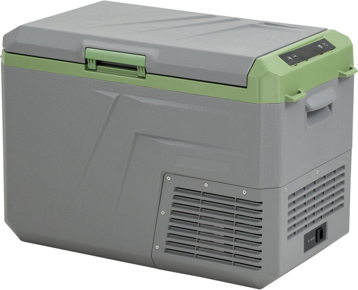 Steamy-E Single Zone Elektrische Compressor Koelbox - Single Zone - 36 liter - 12V en 230V - voor auto en camping - Grijs