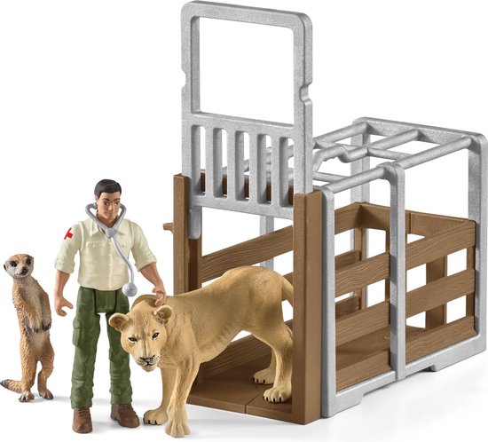 schleich WILD LIFE Speelfigurenset - Grote Reddingstruck voor Dieren - 3 tot 8 jaar