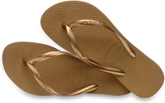 Havaianas  - Maat 39/40 - Slim Dames Slippers - Brons