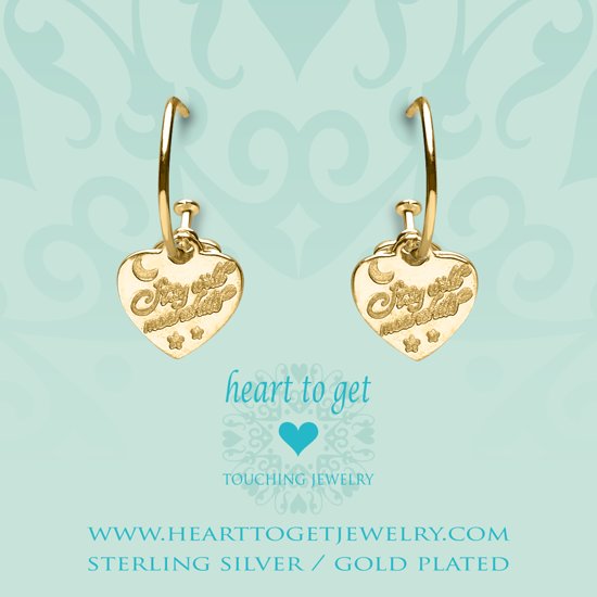 Heart to Get 925 Sterling Zilveren Goudkleurige Bohemian Stay Wild Oorbellen - Goud