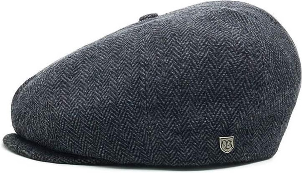 Brixton Maat S  Brood Snap Cap Pet Grijs Zwart