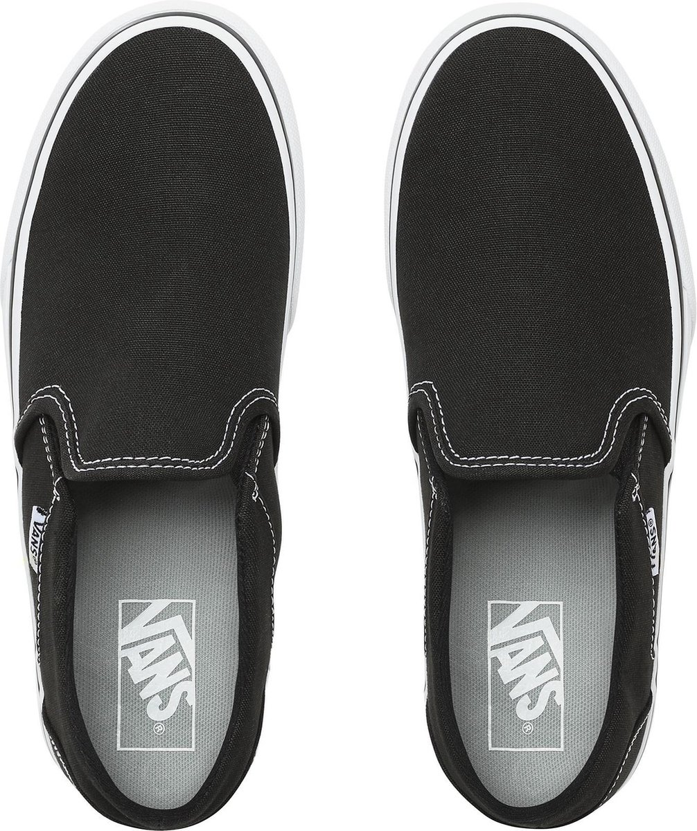 Vans - Maat 39 - Asher Platform Canvas Dames Sneakers - Black