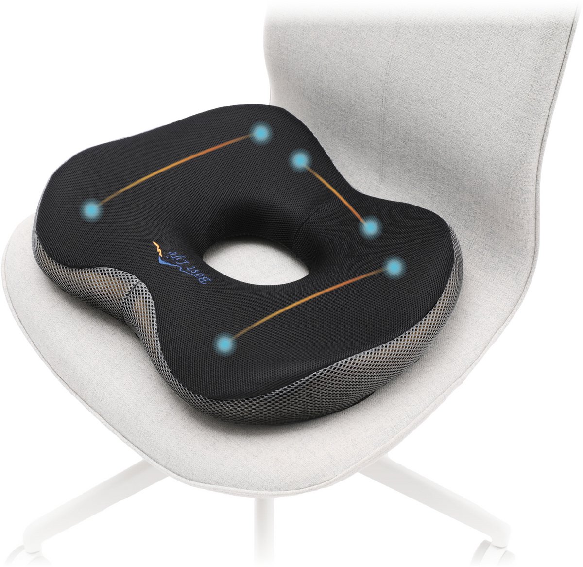 nekkussen, nekkussen, massage, ergonomisch, spierontspanning