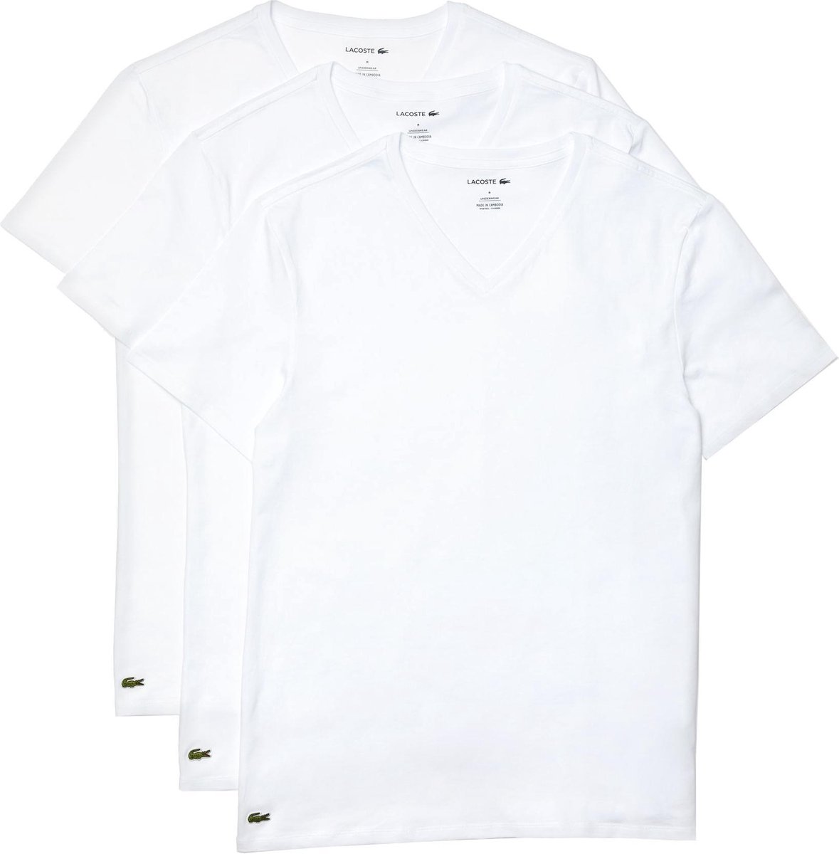 t-shirts, wit, kleding, lijnkraag, Lacoste verandering?
