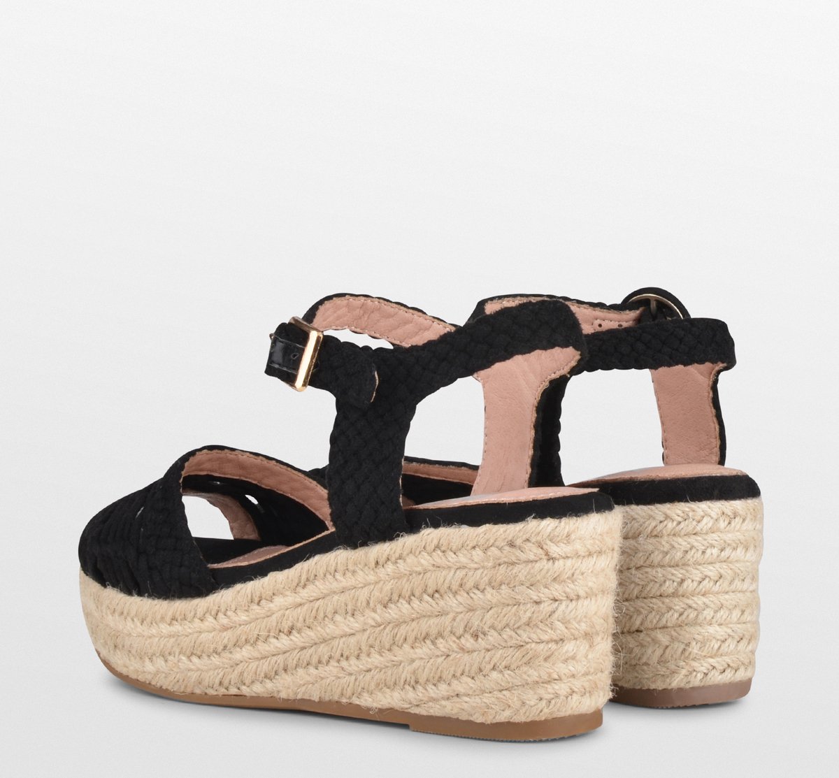POSH by Poelman NANA Dames - 39 - Sandalen/Espadrilles - Zwart