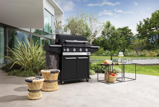 Boretti - Ibrido Gasbarbecue - Hybride: geschikt voor gas & houtskool - verrijdbaar - buitenkeuken Achtertuin, Werf, Interieurontwerp, Gras, Bbq