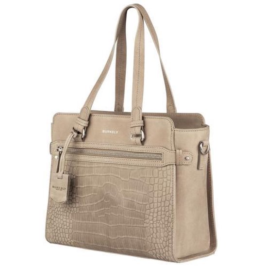 BURKELY Croco Cody Handbag S - Grijs
