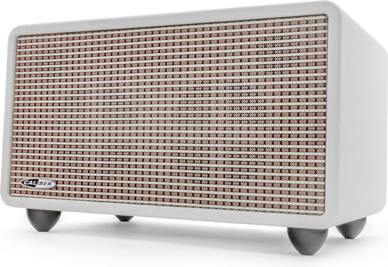Caliber HFG411BT Wit - Bluetooth speaker - Retro - USB