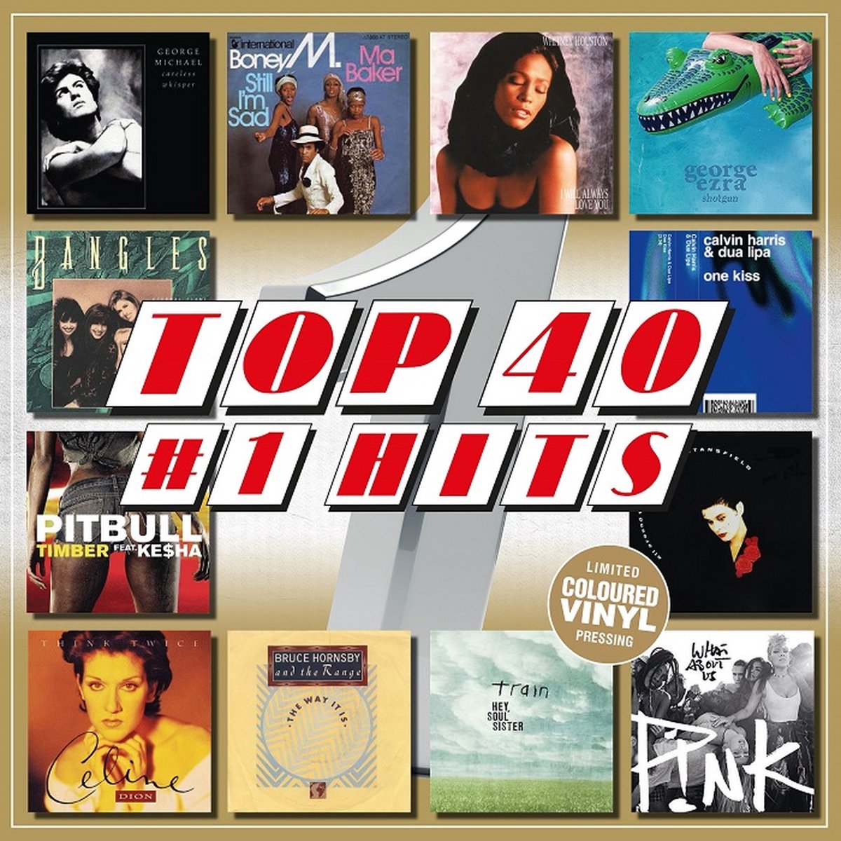 V/A - TOP 40 - #1 Hits (coloured) (LP)