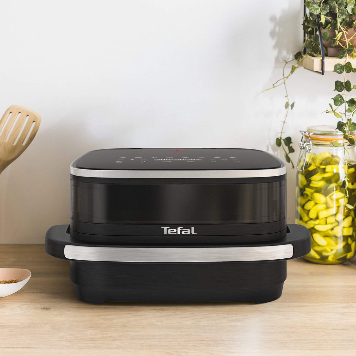 Tefal Easy Fry XL Surface FW4018 - Airfryer 4L - Pizza Tot 27 cm - 10 Programma's - Extra-Crisp - 70% Energiebesparing - Voor 4 Personen