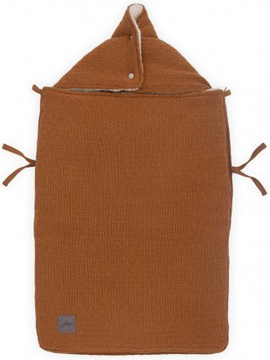Jollein Voetenzak voor Autostoel & Kinderwagen - Bliss Knit - Caramel
