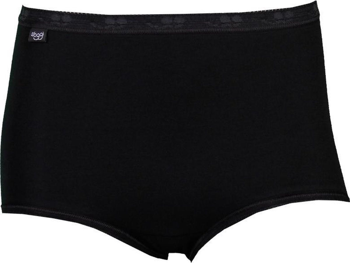 Sloggi - Maat 40 - Basic Maxi 4Pack Dames - Zwart