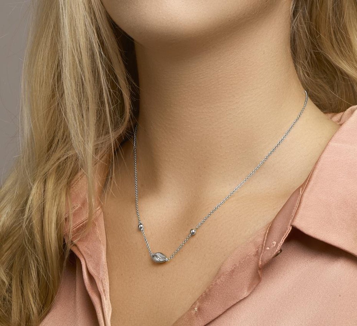 The Jewelry Collection Ketting Schelp 1,4 mm 41 - 43 - 45 cm - Zilver