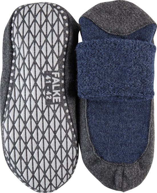 FALKE - Maat 43-44 - Cosyshoe Heren Huissokken - Donkerblauw