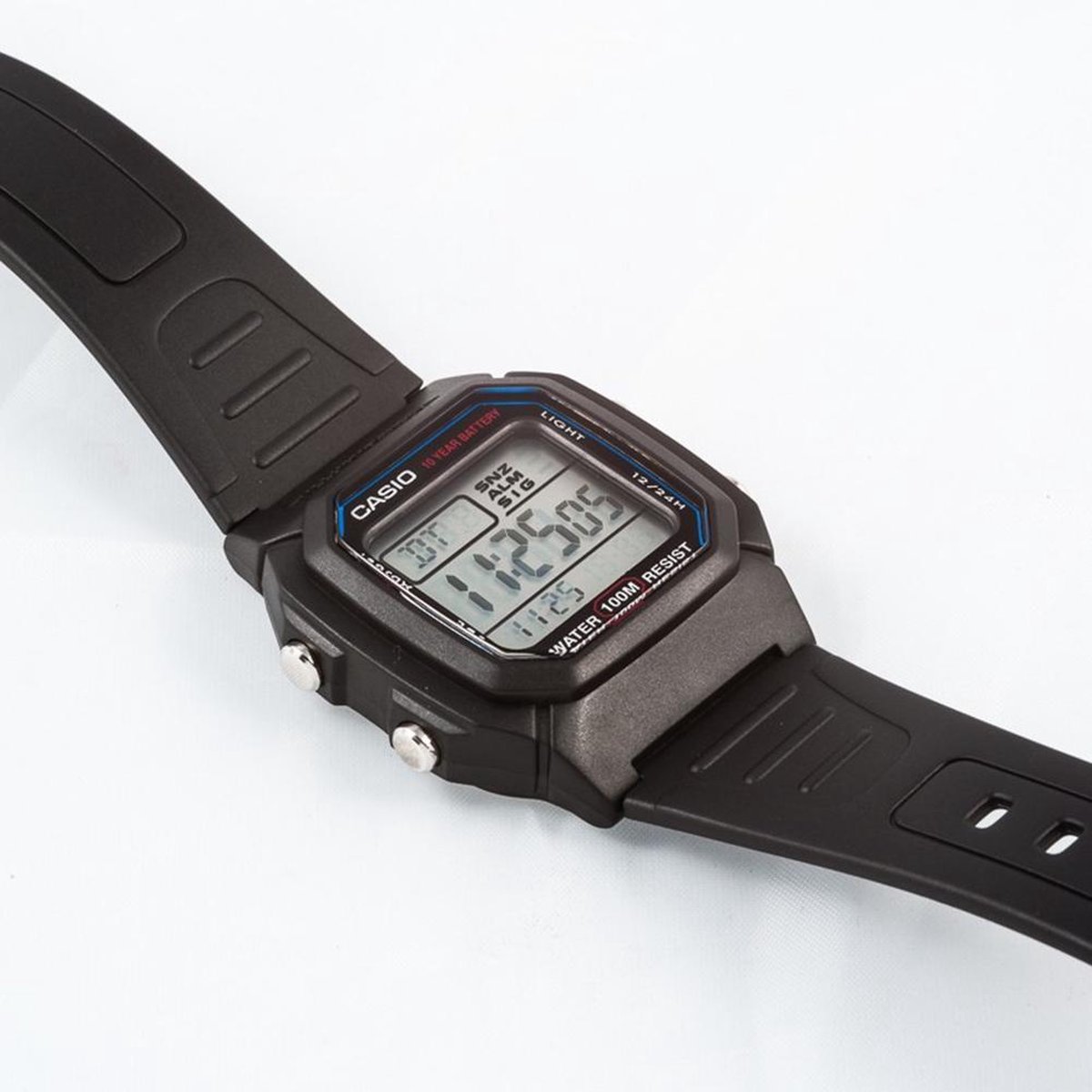 Casio Vintage Edgy W-800H-1AVES Herenhorloge 36,8 mm - Zwart