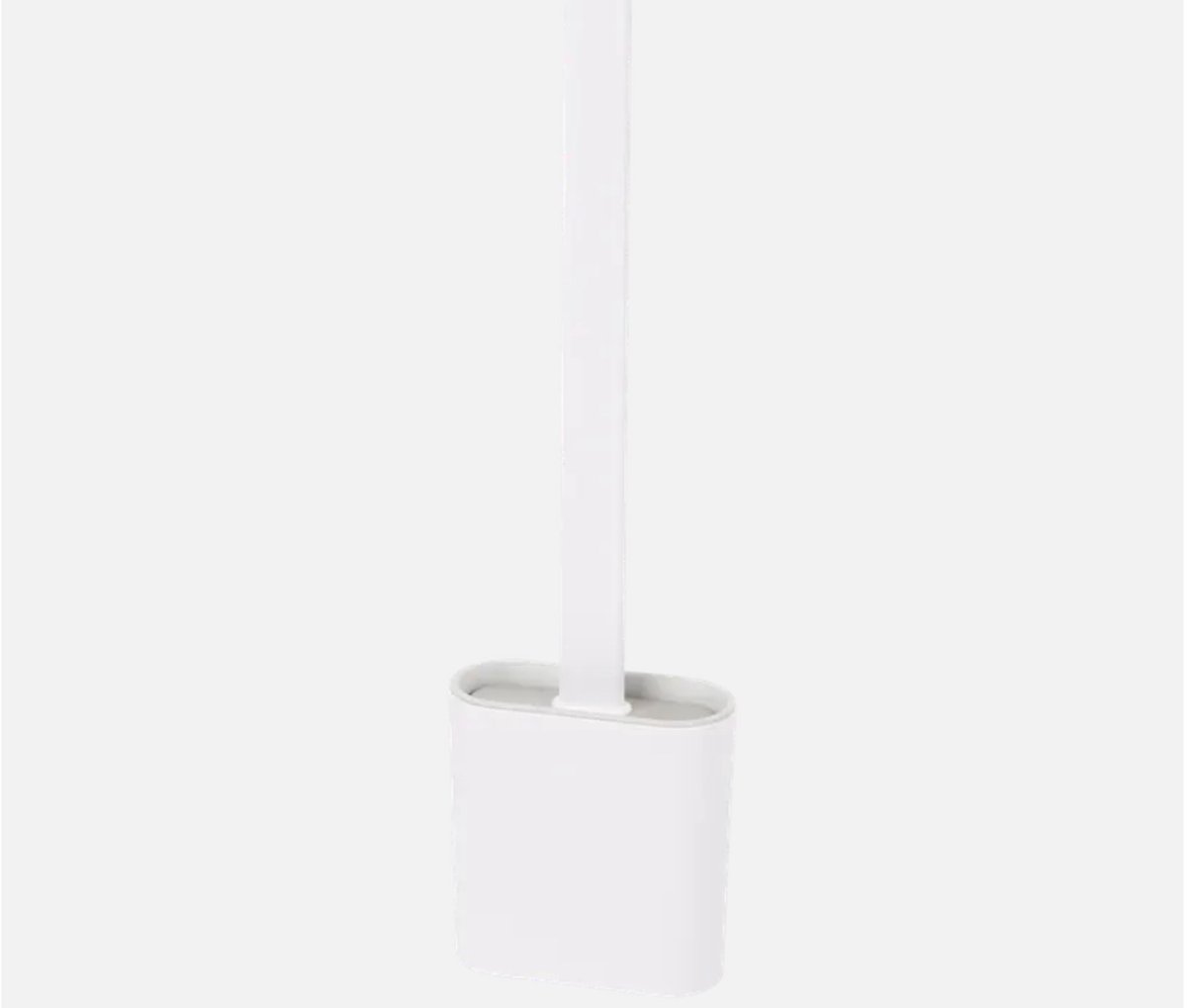 CleanRite - Flexibele toiletborstel - Inclusief muurbevestiging - Rubber -Wit