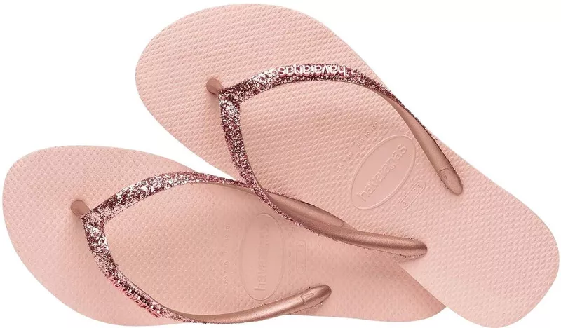 Havaianas - maat 37/38- Slim Glitter Dames Slippers - Ballet Rose