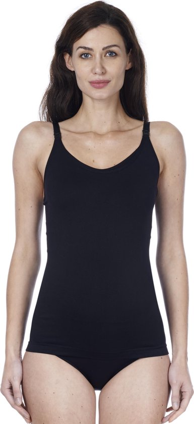 Noppies - Maat XS/S - Naadloze Voedingstop Seamless - Black