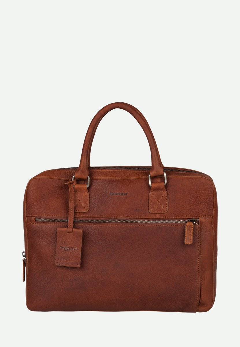 tassen, laptoptas, bruin, leer, grote tas